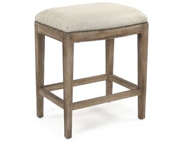 Zentique Fabric Upholstered Oak Wood Oatmeal Polyester Counter Stool ZENCFH403COUNTERE272C053