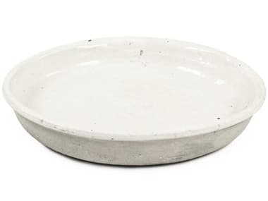 Zentique Distressed White 18" Decorative Plate ZEN9702LA25A