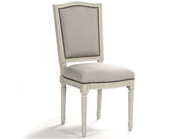 Zentique Birch Wood Beige Fabric Upholstered Side Dining Chair ZENFC014309A003H010