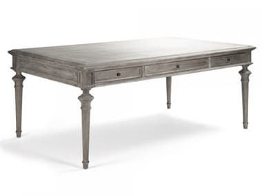 Zentique 78" Rectangular Wood Limed Grey Oak Dining Table ZENCT449E272