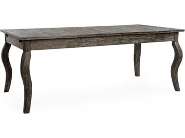 Zentique 99" Rectangular Wood Limed Charcoal Dining Table ZENT001E271