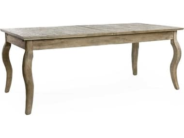 Zentique 99" Rectangular Wood Limed Grey Dining Table ZENT001E272
