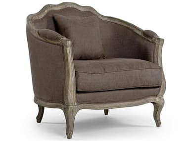 Zentique Maison 40" Gray Fabric Accent Chair ZENCFH0071E272A008