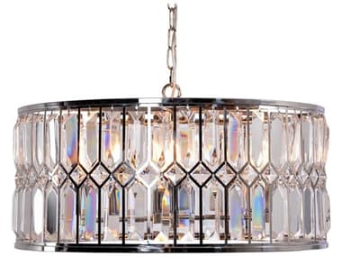 Zentique 6-Light Chrome Stainless Steel Crystal Chandelier ZENZD73986N