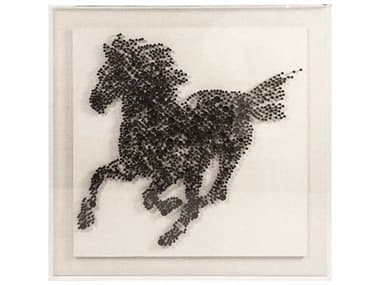 Zentique Abstract Mosaic Horse Shadow Box ZENZEN35347