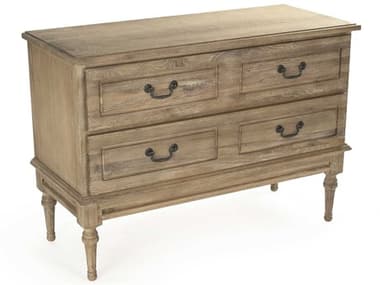 Zentique 47" Wide 3-Drawers Gray Oak Wood Dresser ZENHT713E272