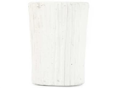 Zentique Distressed White 8" High Vase ZEN10043SA148