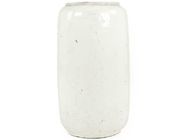 Zentique Distressed White 13" Vase ZEN4974LA25A