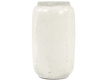 Zentique Distressed White 8" Vase ZEN4974XSA25A