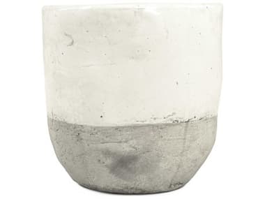 Zentique Distressed White 11" High Vase ZEN7793XLA25A