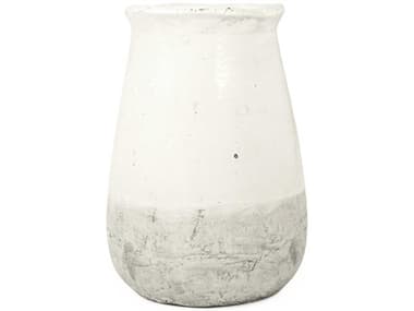 Zentique Distressed White 20" High Vase ZEN9801LA25A