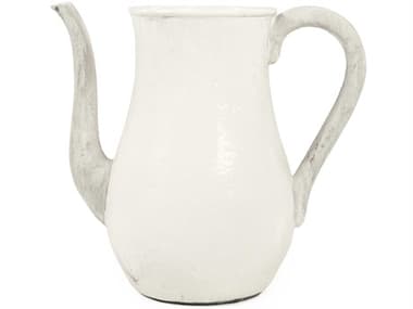 Zentique Distressed White 16" Pitcher ZEN9824LA25A