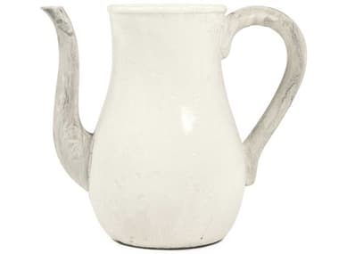 Zentique Distressed White 12" Pitcher ZEN9824SA25A