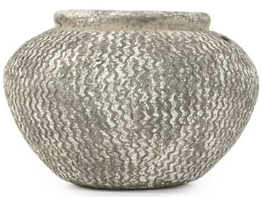 Zentique Distressed Grey 12'' Vase ZEN9917LA866