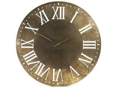 Zentique Distressed Gold Laure Wall Clock ZENEZT160170