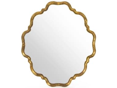Zentique Carel Distressed Gold 27'' Wall Mirror ZENELT150290