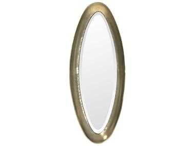 Zentique Ida Pale Gold 38''W x 15''H Oval Wall Mirror ZENEZT142130M