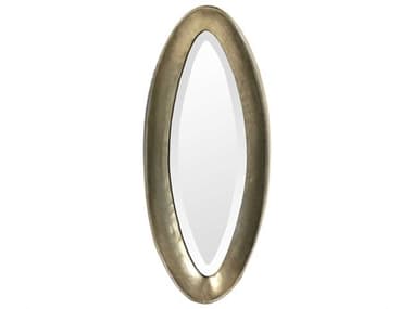 Zentique Ida Pale Gold 25''W x 11''H Oval Wall Mirror ZENEZT142130S