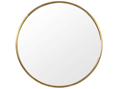Zentique Gosse Antique Gold 45'' Round Wall Mirror ZENEZT170503A