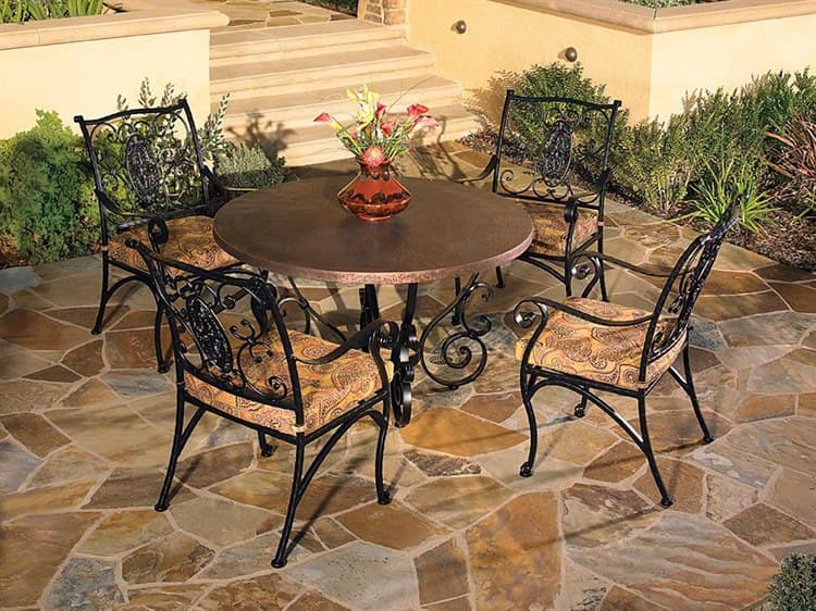 OW Lee San Cristobal Wrought Iron Dining Set OWSANCDS