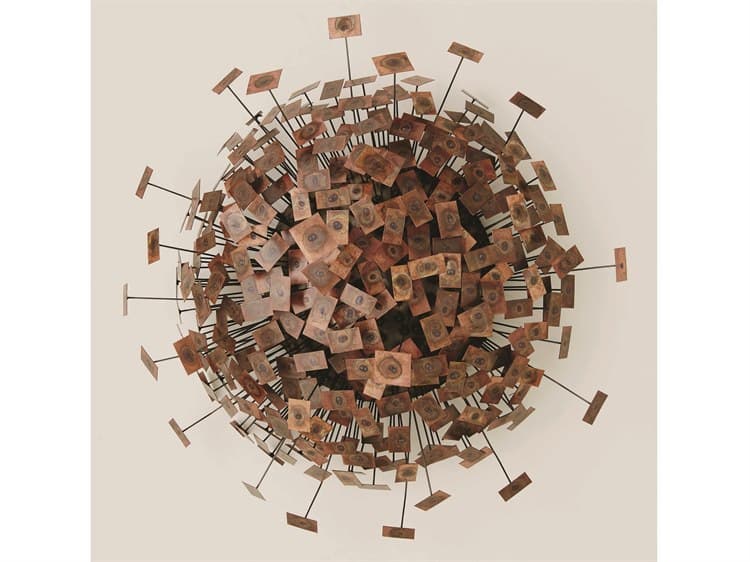 Global Views Square Burst Metal Wall Art GV882466