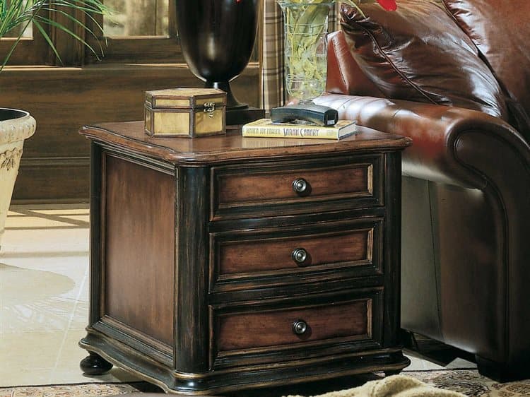 Hooker Furniture Preston Ridge Black 24''L x 28''W Rectangular