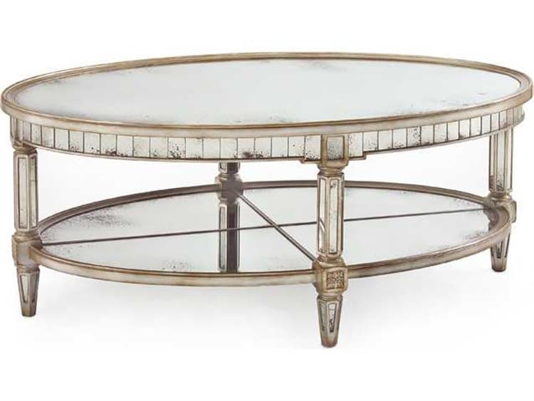 John Richard Accent Tables 51'' Wide Oval Coffee Table JREUR030424