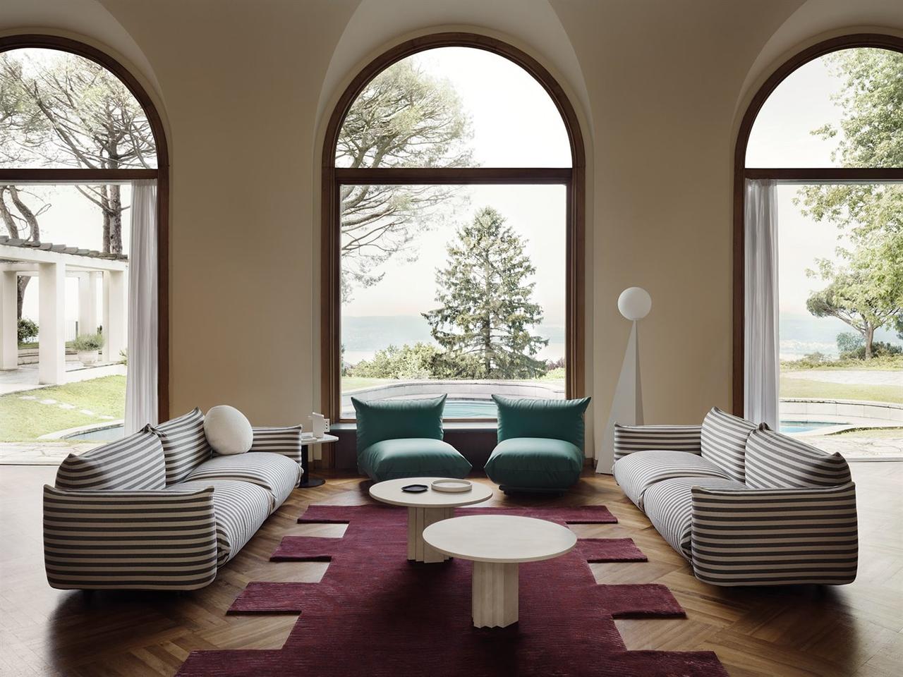 Arflex Marenco 2-Seat Fabric Sofa — Mario Marenco Design Removable