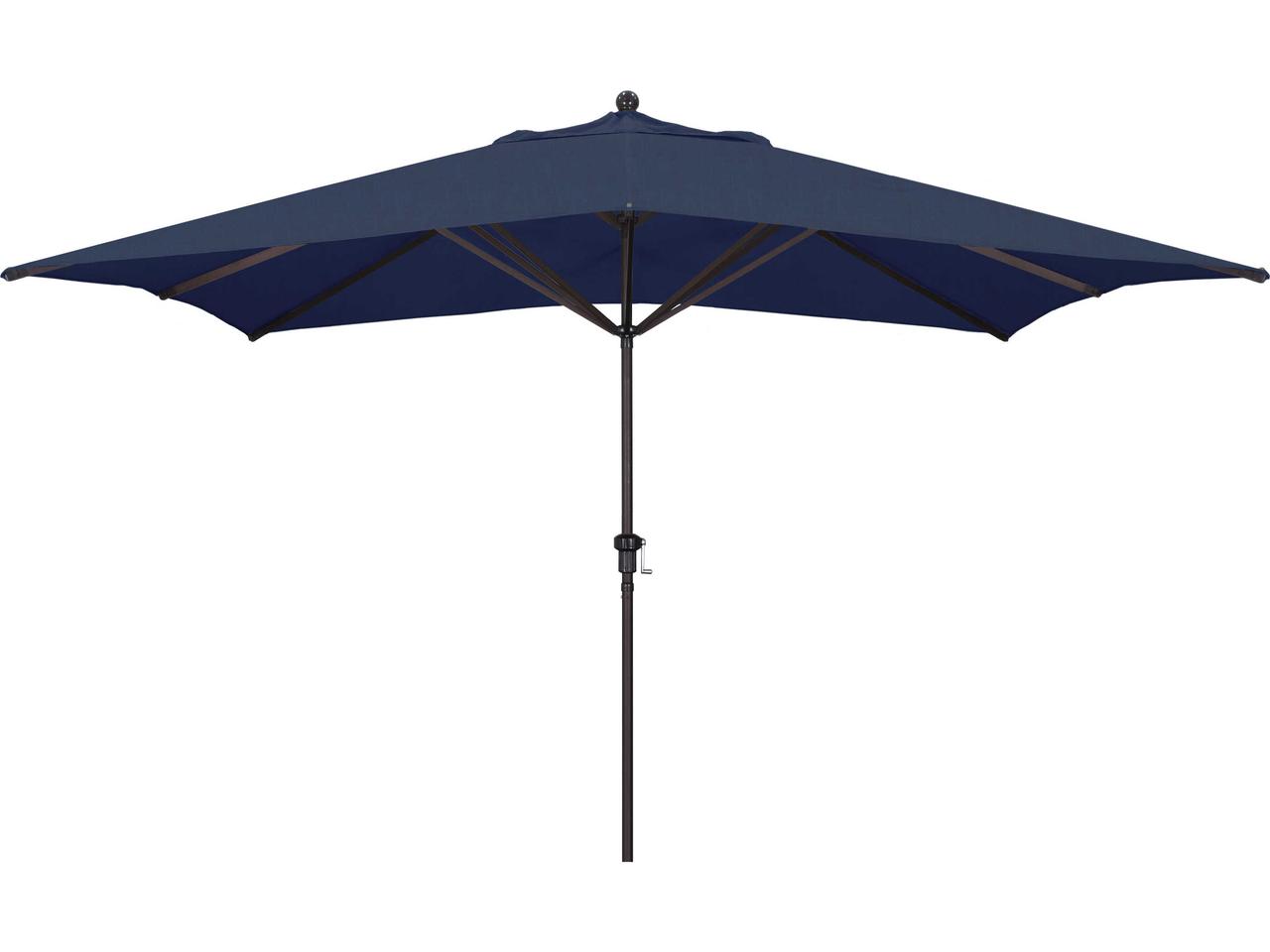 California Umbrella Tahoe Series 11 Foot Rectangular Aluminum Market Umbrella with Crank Lift | PatioLiving California Umbrella Tahoe Series 11 Foot Rectangular Aluminum Market Umbrella with Crank Lift | PatioLiving