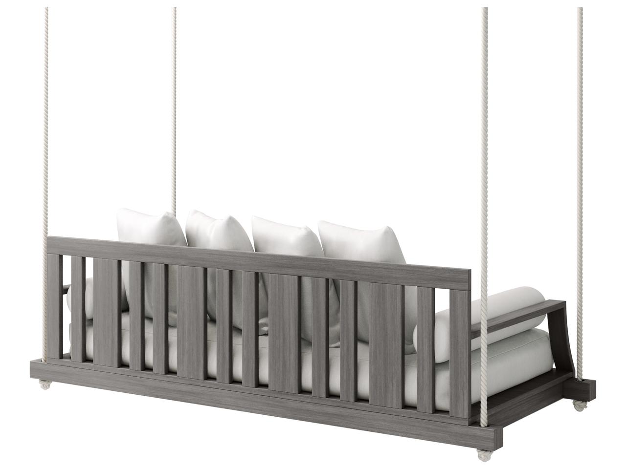 Ebel Venice Aluminum Outdoor Patio Swinging Daybed — Weather
