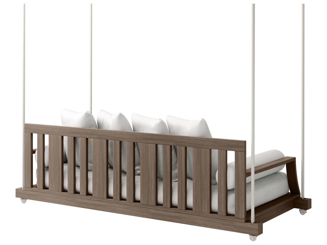 Ebel Venice Aluminum Outdoor Patio Swinging Daybed — Weather