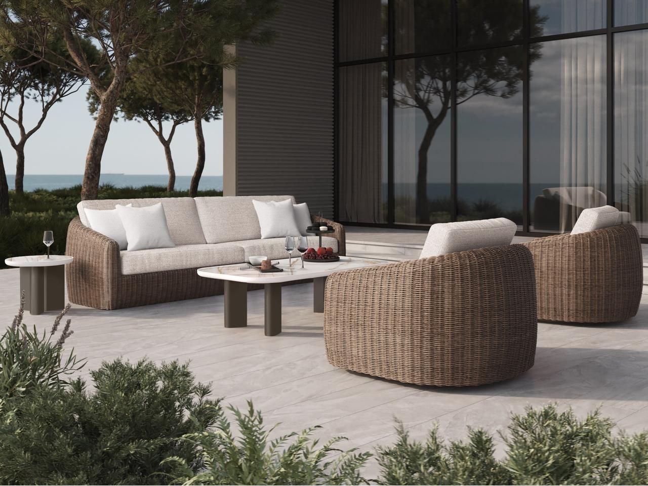 Ebel Boulevard Wicker XL Sofa | PatioLiving