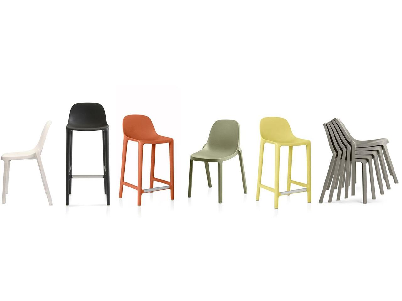 Emeco Broom By Philippe Starck Recycled Polypropylene Bar Height