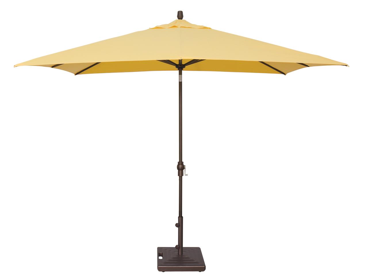 bendable patio umbrella Treasure Garden 8x10 Foot Rectangular Crank Lift Auto Tilt Umbrella