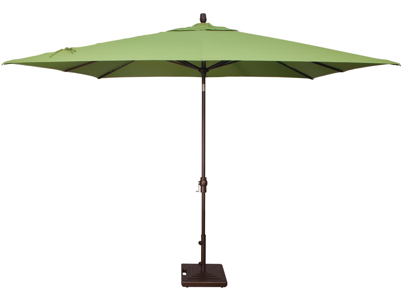 Treasure Garden 8x10 Foot Rectangular Crank Lift Auto Tilt Umbrella |  PatioLiving