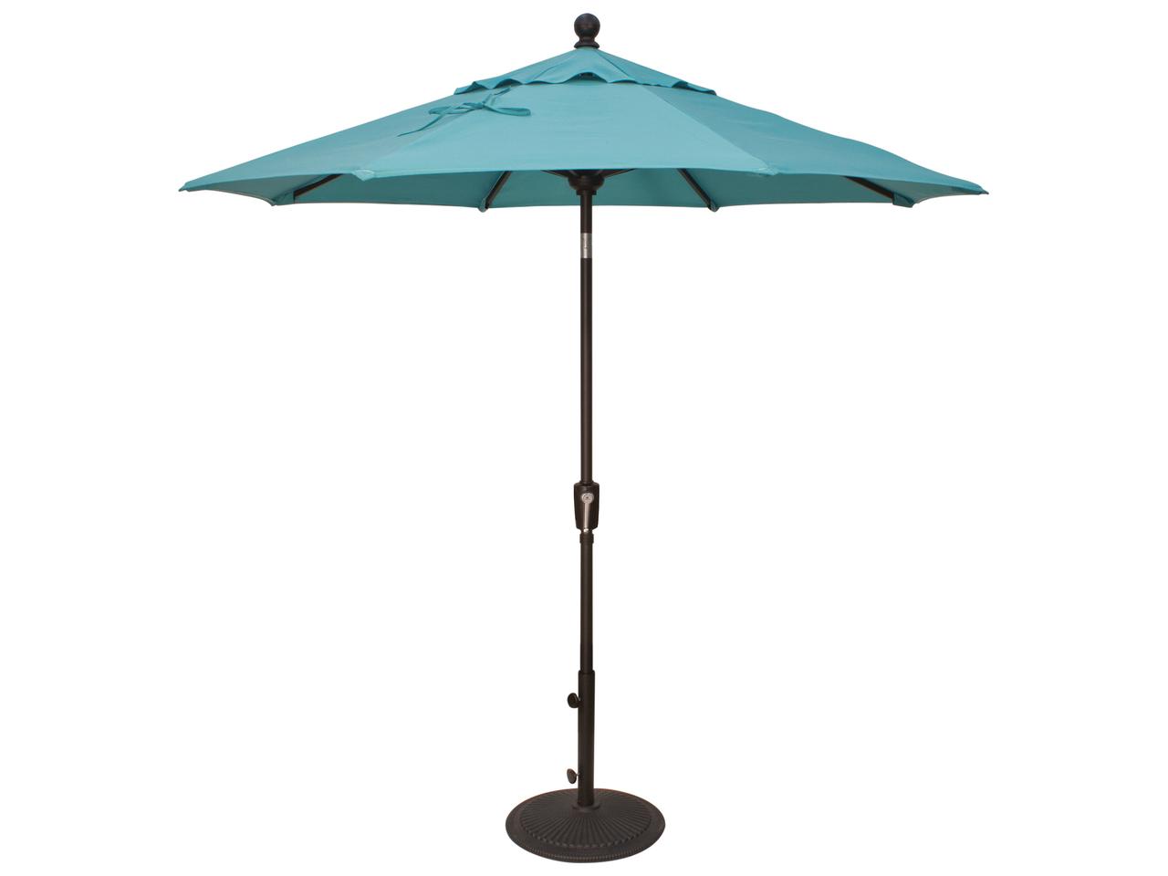 7.5-ft alfresco grotto push-button tilt market patio umbrella Treasure Garden 7.5 Foot Octagon Aluminum Push Button Tilt Market Umbrella