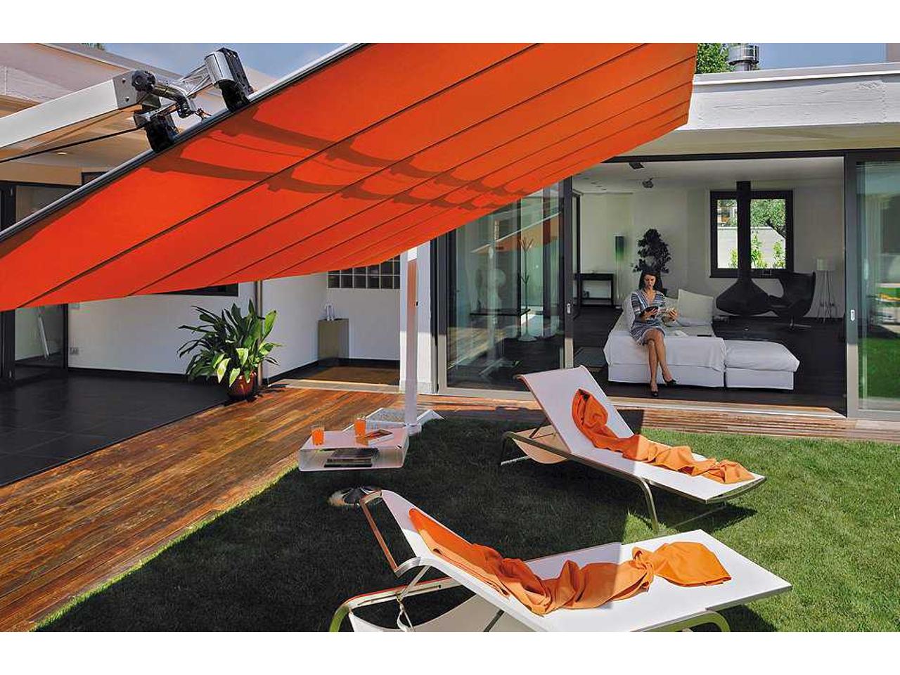FIM Flexy 8 x 14 Foot Rectangular Offset Outdoor Umbrella | PatioLiving FIM Flexy 8 x 14 Foot Rectangular Offset Outdoor Umbrella | PatioLiving
