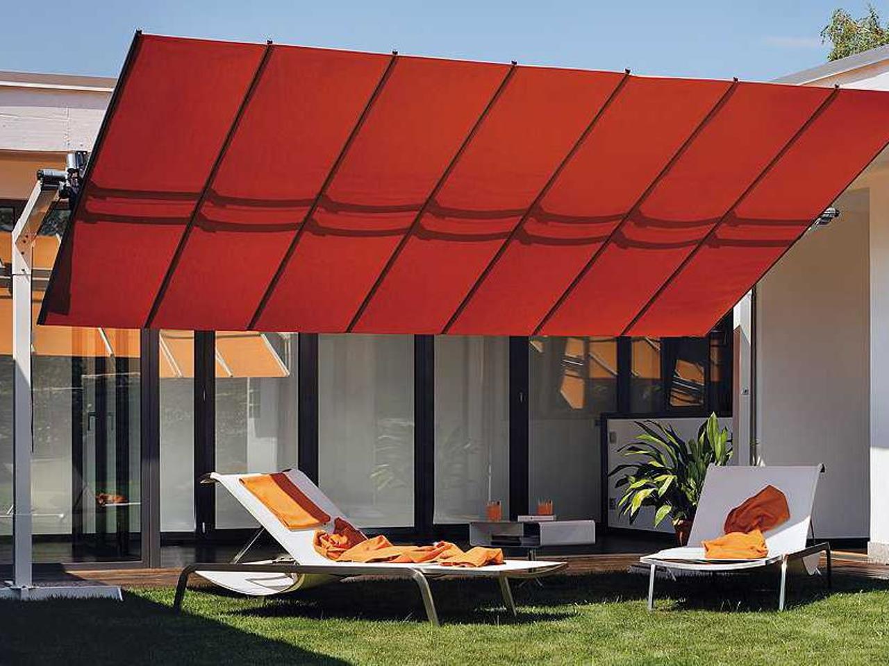 bifl patio umbrella FIM Umbrellas Flexy 8 x 16 Foot Rectangular Aluminum Offset Patio Umbrella
