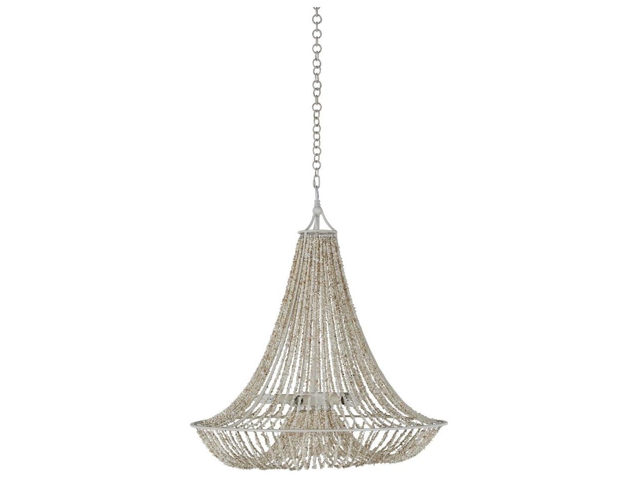 Gabby Elisa 5-Light Chandelier — Coral White Stone Bead