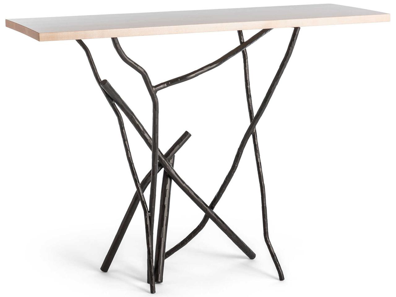 Hubbardton Forge Brindille Console Table — Rectangular Wood Top