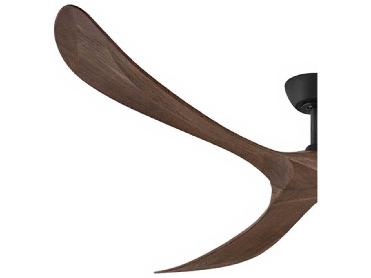 Hinkley Swell 80-Inch 3-Blade Outdoor Ceiling Fan — Matte Black
