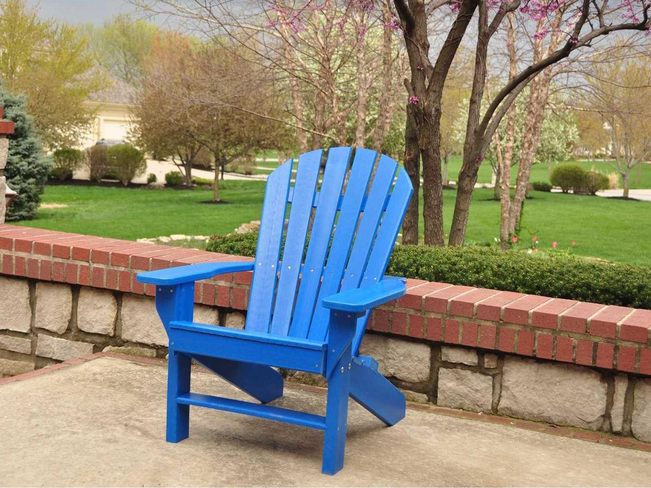 Frog Furnishings Adirondack Recycled Plastic Seaside Lounge Chair