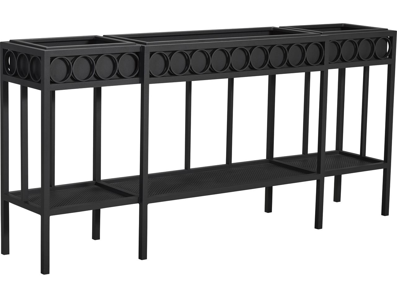 Lane Venture Winterthur Estate Rectangular Aluminum Console Table