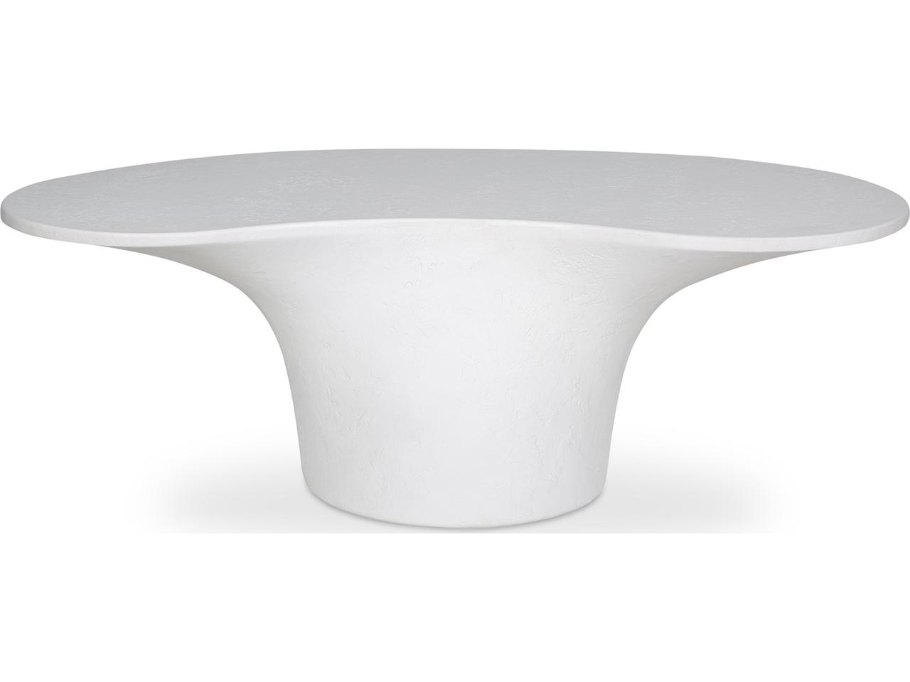 Moe's Home Outdoor Yumi Coffee Table White | JK-1017-18 | PatioLiving