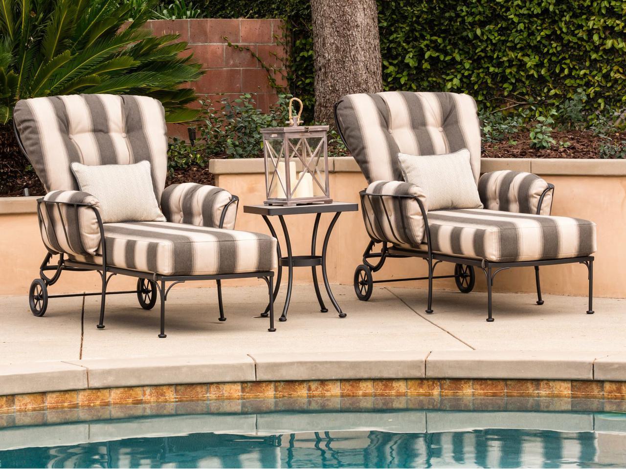 OW Lee Monterra Wrought Iron Adjustable Chaise Lounge | PatioLiving