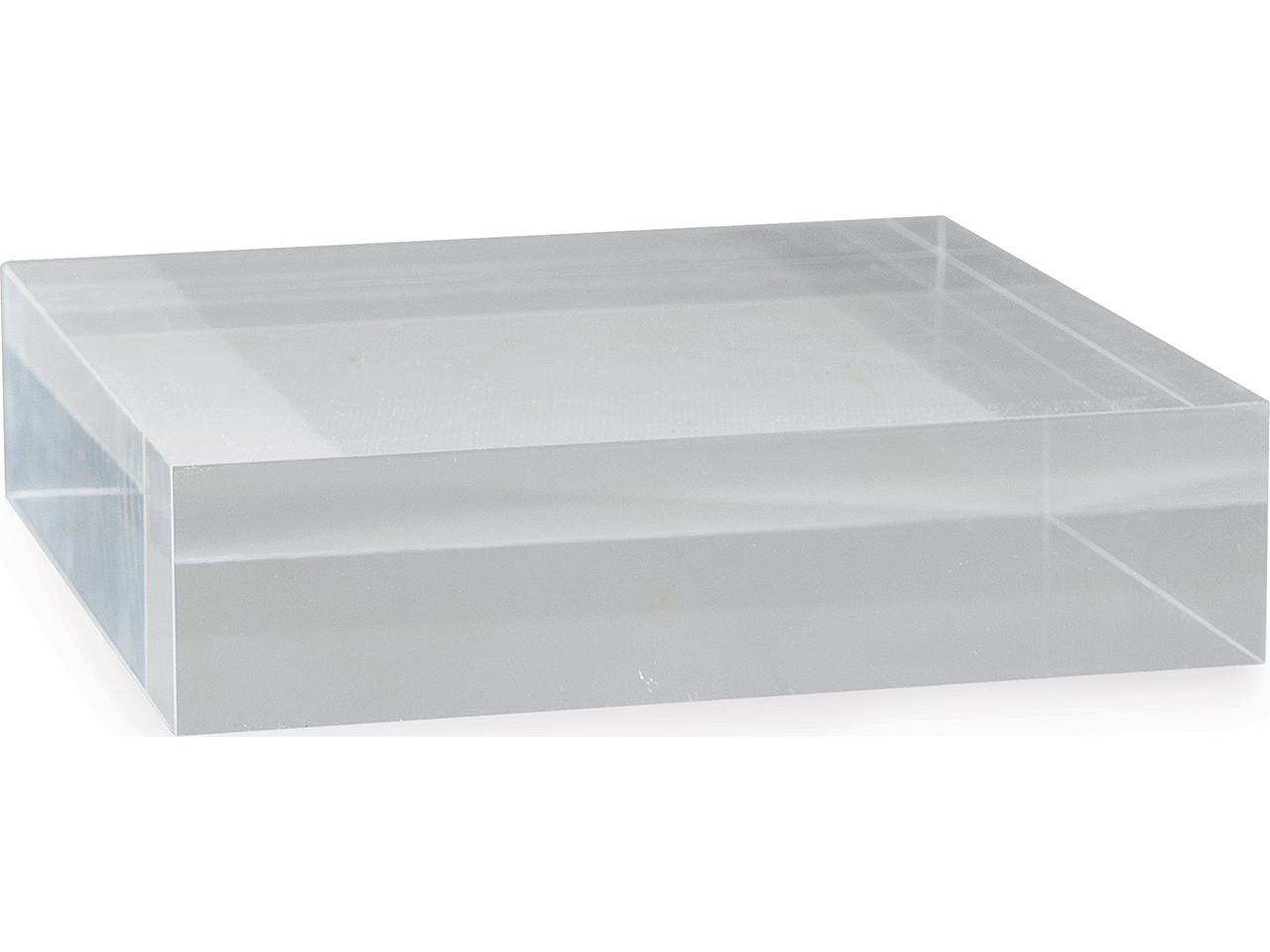 Port68 Clear Lucite Square Stand 8 X 8 X 2H Set/2 | STDM-171-11