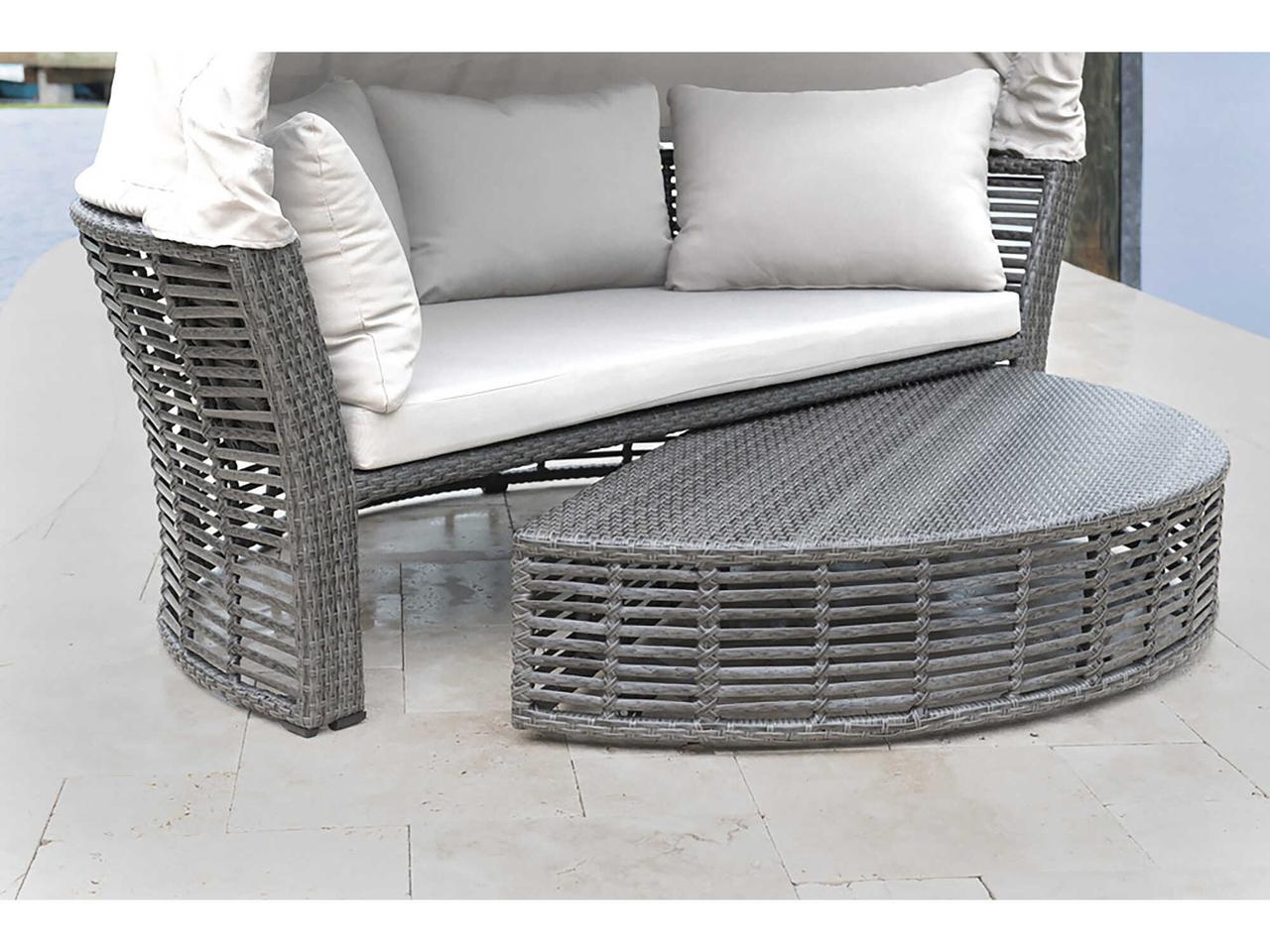 Panama Jack Graphite Wicker Cushion Outdoor Lounge Bed | PJO-1601