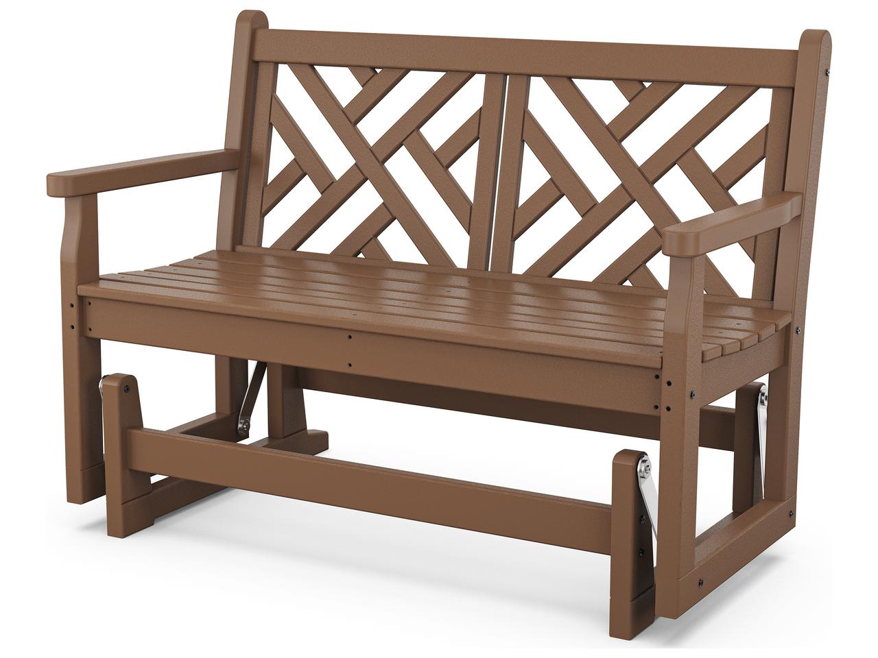 POLYWOOD® Chippendale Recycled Plastic Glider Loveseat | CDG48