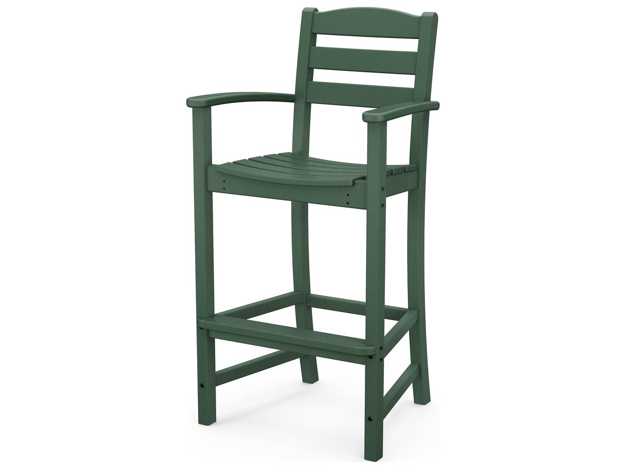 POLYWOOD® La Casa Cafe Recycled Plastic Arm Bar Stool | PatioLiving
