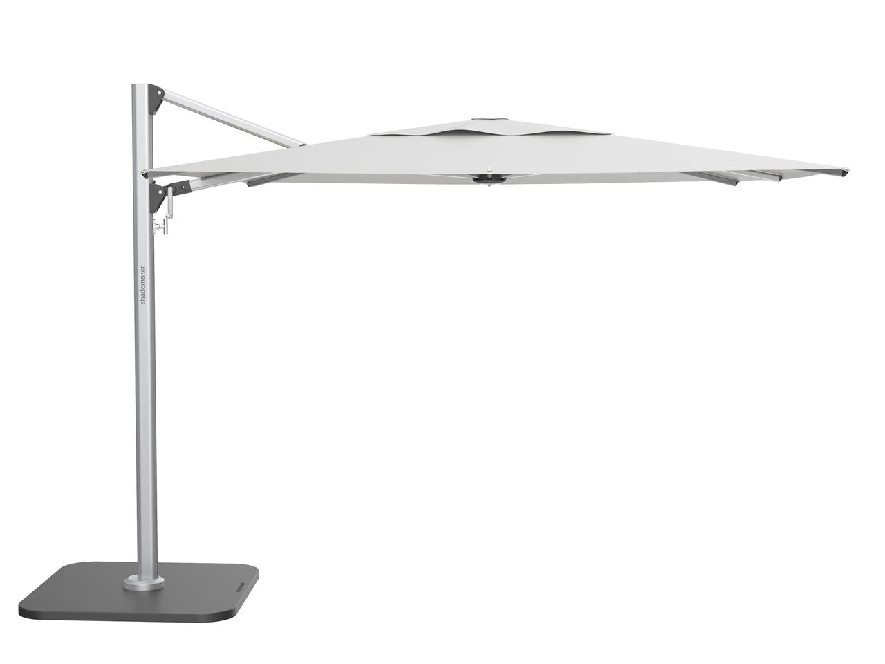 Shademaker Solaris 9 Foot Square Crank Lift Cantilever Umbrella